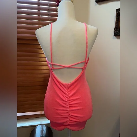 Hot Pink Bodycon Dress by Copper Closet - Picture 3 of 10